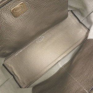 トッズ カーフレザー グレー トートバッグ 0754【中古】TOD’S