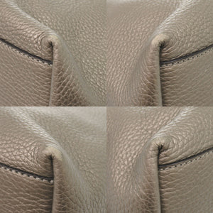 トッズ カーフレザー グレー トートバッグ 0754【中古】TOD’S