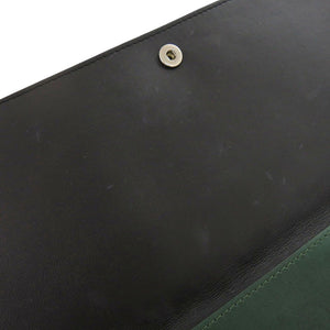美品 マルニ レザー グリーン ショルダーバッグ 0755【中古】MARNI