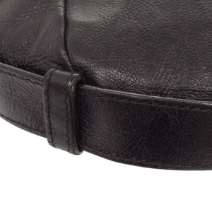 美品 イヴ サンローラン モンバサ レザー ブラック ハンドバッグ 黒 0780【中古】YVES SAINT LAURENT