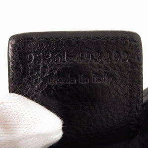 美品 イヴ サンローラン モンバサ レザー ブラック ハンドバッグ 黒 0780【中古】YVES SAINT LAURENT