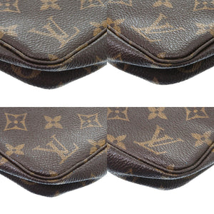 ルイ ヴィトン ポシェット アクセソワール モノグラム M51980 モノグラムキャンバス ブラウン ポーチ LV 0785【中古】LOUIS VUITTON