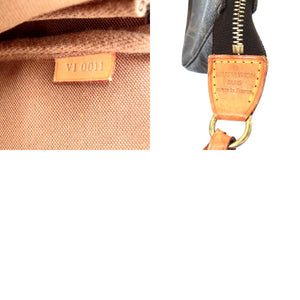 ルイ ヴィトン ポシェット アクセソワール モノグラム M51980 モノグラムキャンバス ブラウン ポーチ LV 0785【中古】LOUIS VUITTON