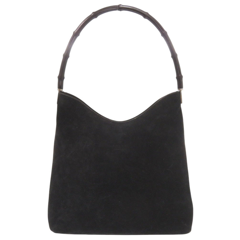 グッチ ワンショルダー 001 3244 002122 スウェード ブラック ショルダーバッグ 黒 0792【中古】GUCCI