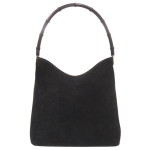 グッチ ワンショルダー 001 3244 002122 スウェード ブラック ショルダーバッグ 黒 0792【中古】GUCCI