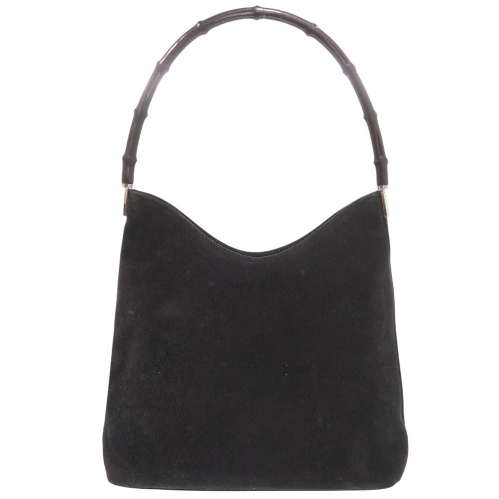 グッチ ワンショルダー 001 3244 002122 スウェード ブラック ショルダーバッグ 黒 0792【中古】GUCCI