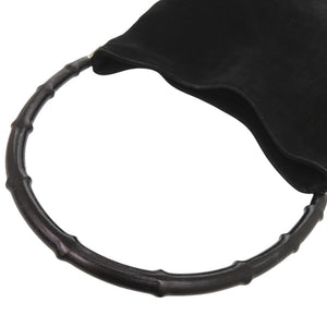 グッチ ワンショルダー 001 3244 002122 スウェード ブラック ショルダーバッグ 黒 0792【中古】GUCCI