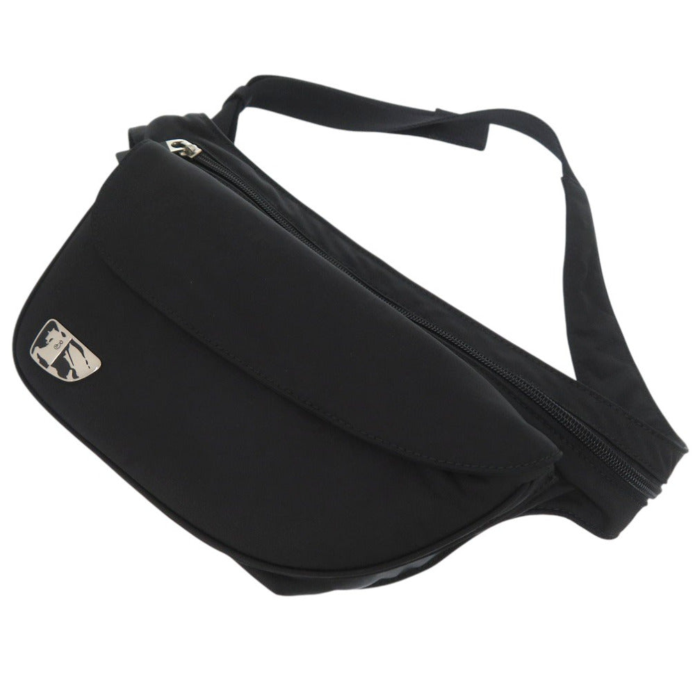 未使用品 バーバリー ML SHIELD BELT BAG ボディバッグ ウエストバッグ ナイロン ブラック 0799【中古】BURBERRY