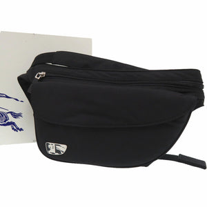 未使用品 バーバリー ML SHIELD BELT BAG ボディバッグ ウエストバッグ ナイロン ブラック 0799【中古】BURBERRY