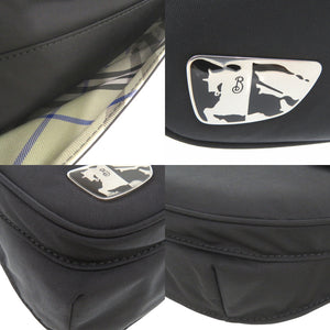 未使用品 バーバリー ML SHIELD BELT BAG ボディバッグ ウエストバッグ ナイロン ブラック 0799【中古】BURBERRY