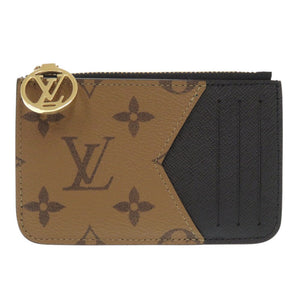 新品同様 ルイ ヴィトン ポルト カルト ロミー モノグラムリバース M81912 ブラウン カードケース LV 0809【中古】LOUIS VUITTON