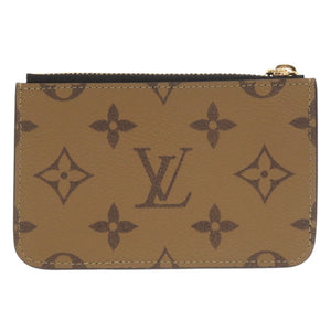 新品同様 ルイ ヴィトン ポルト カルト ロミー モノグラムリバース M81912 ブラウン カードケース LV 0809【中古】LOUIS VUITTON