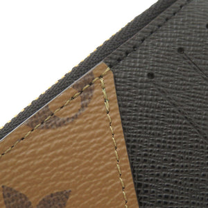 新品同様 ルイ ヴィトン ポルト カルト ロミー モノグラムリバース M81912 ブラウン カードケース LV 0809【中古】LOUIS VUITTON