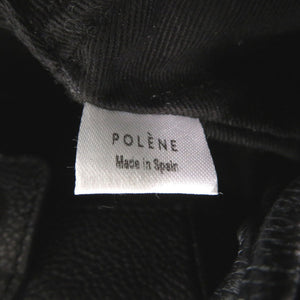 新品同様 ポレーヌ 2WAY カーフレザー ブラック ハンドバッグ 黒 0818【中古】POLENE