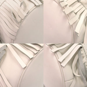 美品 ジェイアンドエムデヴィッドソン カーニバル レザー アイボリー 白 ハンドバッグ 0820【中古】J&M Davidson