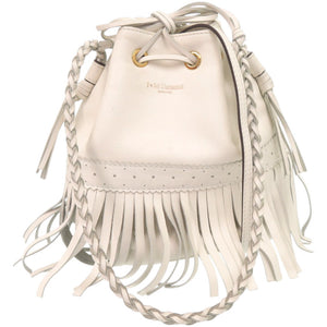 美品 ジェイアンドエムデヴィッドソン カーニバル レザー アイボリー 白 ハンドバッグ 0820【中古】J&M Davidson