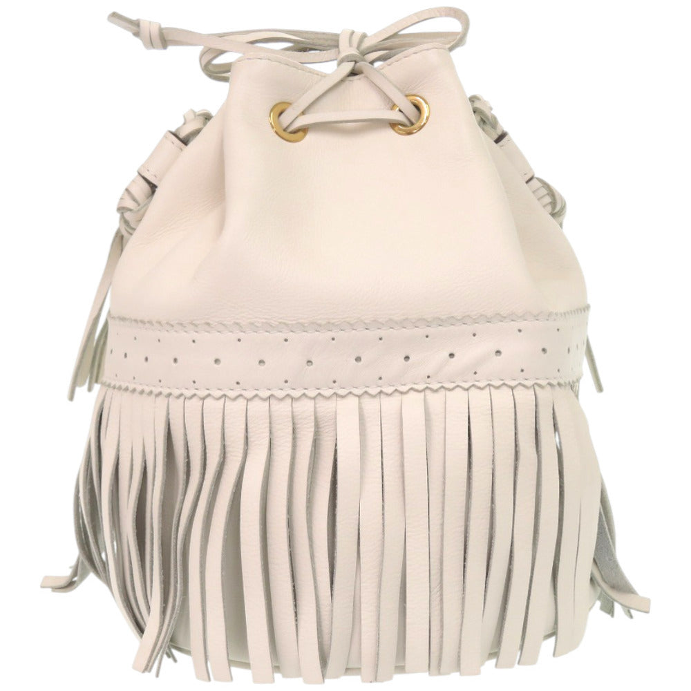 美品 ジェイアンドエムデヴィッドソン カーニバル レザー アイボリー 白 ハンドバッグ 0820【中古】J&M Davidson