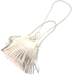 美品 ジェイアンドエムデヴィッドソン カーニバル レザー アイボリー 白 ハンドバッグ 0820【中古】J&M Davidson