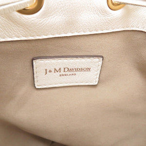 美品 ジェイアンドエムデヴィッドソン カーニバル レザー アイボリー 白 ハンドバッグ 0820【中古】J&M Davidson
