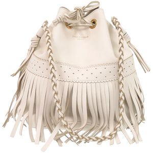 美品 ジェイアンドエムデヴィッドソン カーニバル レザー ゴールド金具 アイボリー 白 ショルダーバッグ 0821【中古】J&M Davidson