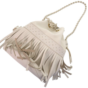 美品 ジェイアンドエムデヴィッドソン カーニバル レザー ゴールド金具 アイボリー 白 ショルダーバッグ 0821【中古】J&M Davidson