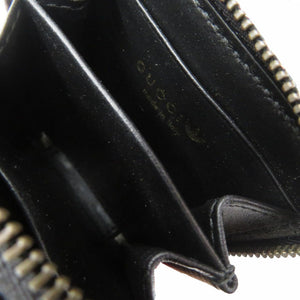 未使用品 グッチ × アディダス GUCCI × adidas originals ミニネックポーチ マルチコインケース ストラップ付きコインケース レザー ブラック 0846【中古】GUCCI