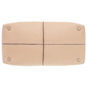 美品 トッズ 2WAY カーフレザー ベージュ ハンドバッグ 0850【中古】TOD’S