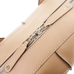 美品 トッズ 2WAY カーフレザー ベージュ ハンドバッグ 0850【中古】TOD’S