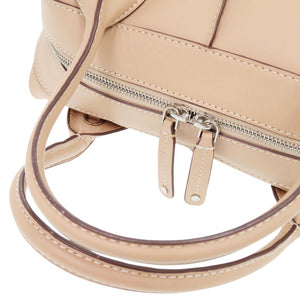 美品 トッズ 2WAY カーフレザー ベージュ ハンドバッグ 0850【中古】TOD’S