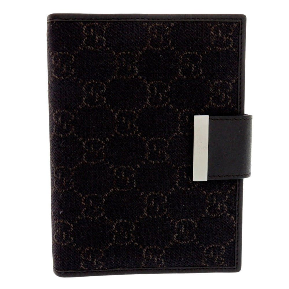 美品 グッチ GGキャンバス ブラウン 74259 アジェンダ 手帳カバー 茶/ 0920【中古】GUCCI メンズ
