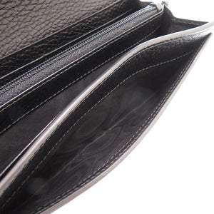 未使用品 グッチ ダブルG バイカラー コンチネンタルウォレット ‎456116 AAE5E 1069 GGスプリーム レザー ブラック 黒 長財布 0921【中古】GUCCI