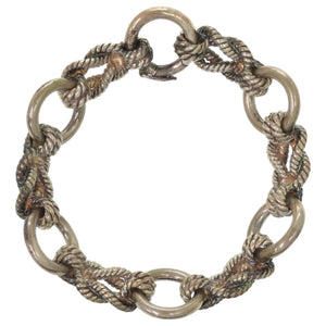 美品 エルメス オーディエンヌ ヴィンテージ シルバー925 シルバー ブレスレット 0923【中古】HERMES