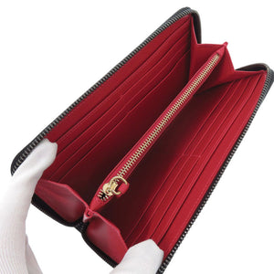 未使用 クリスチャンルブタン パネトーネ PVC レザー イエロー ピンク 長財布 0935【中古】Christian Louboutin