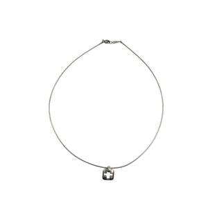 ティファニー オープンクロス スクエア シルバー925 ペンダント ネックレス 0938【中古】TIFFANY＆Co.