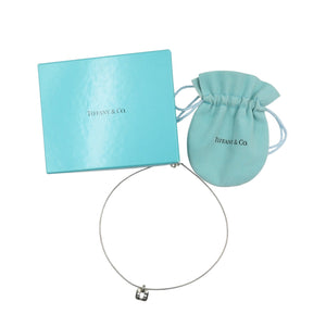 ティファニー オープンクロス スクエア シルバー925 ペンダント ネックレス 0938【中古】TIFFANY＆Co.