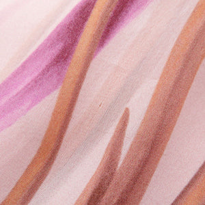 サルヴァトーレフェラガモ 花柄 シルク ピンク スカーフ 0941【中古】Salvatore Ferragamo