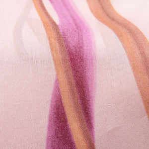 サルヴァトーレフェラガモ 花柄 シルク ピンク スカーフ 0941【中古】Salvatore Ferragamo