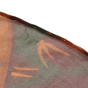 美品 エルメス GIGANTES 馬 シルク オレンジ ストール 0942【中古】HERMES