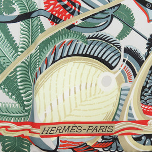 新品同様 エルメス カレ90 プティアッシュ de la mer au ciel 海と空の狭間 シルク マルチカラー スカーフ 0943【中古】HERMES