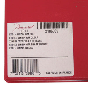 未使用 バカラ ZINZIN ザンザンスター 2106005 ペーパーウェイト クリスタル クリア オブジェ 0955【中古】Baccarat