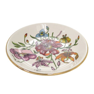 美品 グッチ フローラ 小皿 4枚セット 磁器 ホワイト 食器 白 0957【中古】GUCCI