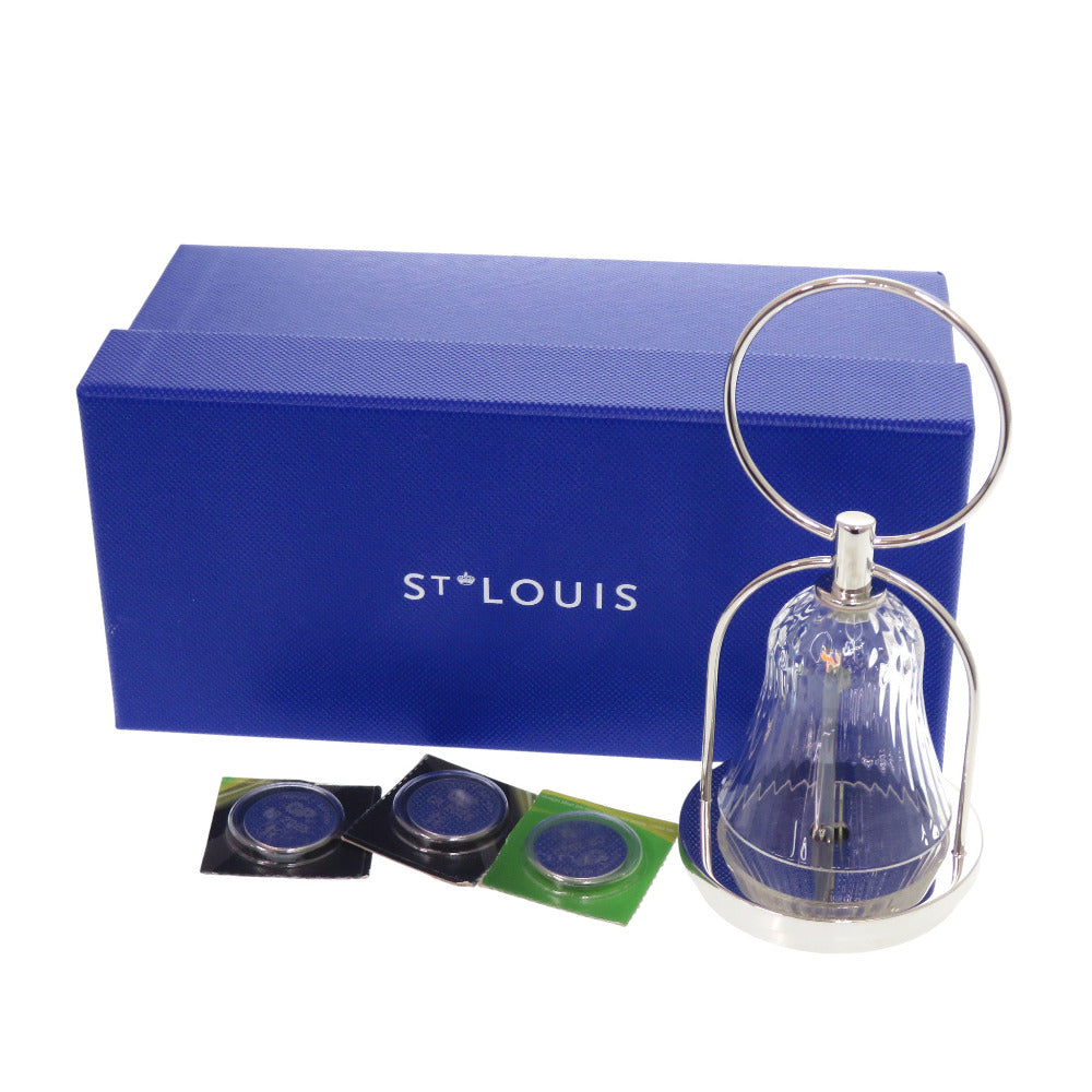 未使用 SAINT LOUIS リュシオル アポロ ランタンモチーフ 101735 エルメス ランプ クリスタルガラス シルバー 0958【中古】サンルイ