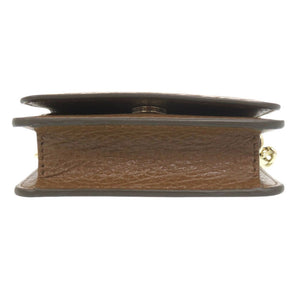 新品同様 メゾン マルジェラ 4ステッチ レザー ブラウン チェーンミニウォレットバッグ ショルダーバッグ 0963【中古】Maison Margiela