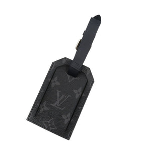 ルイヴィトン ポルトアドレス チャップマンブラザーズ M54139 モノグラムサバンナ シルバー金具 ネイビー パスケース ネームタグ 0966【中古】LOUIS VUITTON