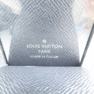 ルイヴィトン ポルトアドレス チャップマンブラザーズ M54139 モノグラムサバンナ シルバー金具 ネイビー パスケース ネームタグ 0966【中古】LOUIS VUITTON