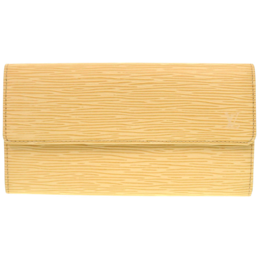 美品 ルイ ヴィトン ポルトモネ クレディ エピ M6357A エピレザー ヴァニラ 黄 長財布 LV 0972【中古】LOUIS VUITTON