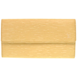 美品 ルイ ヴィトン ポルトモネ クレディ エピ M6357A エピレザー ヴァニラ 黄 長財布 LV 0972【中古】LOUIS VUITTON