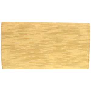 美品 ルイ ヴィトン ポルトモネ クレディ エピ M6357A エピレザー ヴァニラ 黄 長財布 LV 0972【中古】LOUIS VUITTON