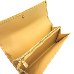 美品 ルイ ヴィトン ポルトモネ クレディ エピ M6357A エピレザー ヴァニラ 黄 長財布 LV 0972【中古】LOUIS VUITTON