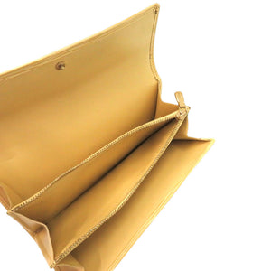 美品 ルイ ヴィトン ポルトモネ クレディ エピ M6357A エピレザー ヴァニラ 黄 長財布 LV 0972【中古】LOUIS VUITTON